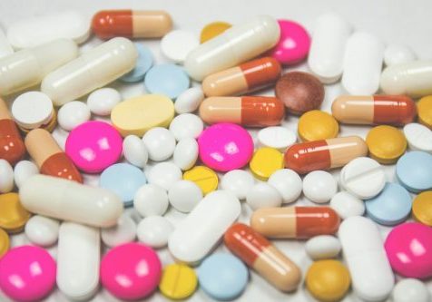 colourful medication tablets